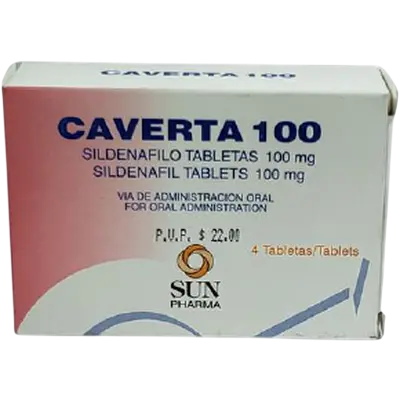 Caverta Sun Pharma 100Mg 4 Tabletas